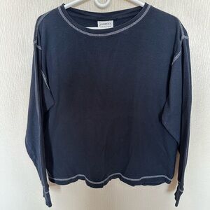 J. America Vintage Navy Long Sleeve Tee